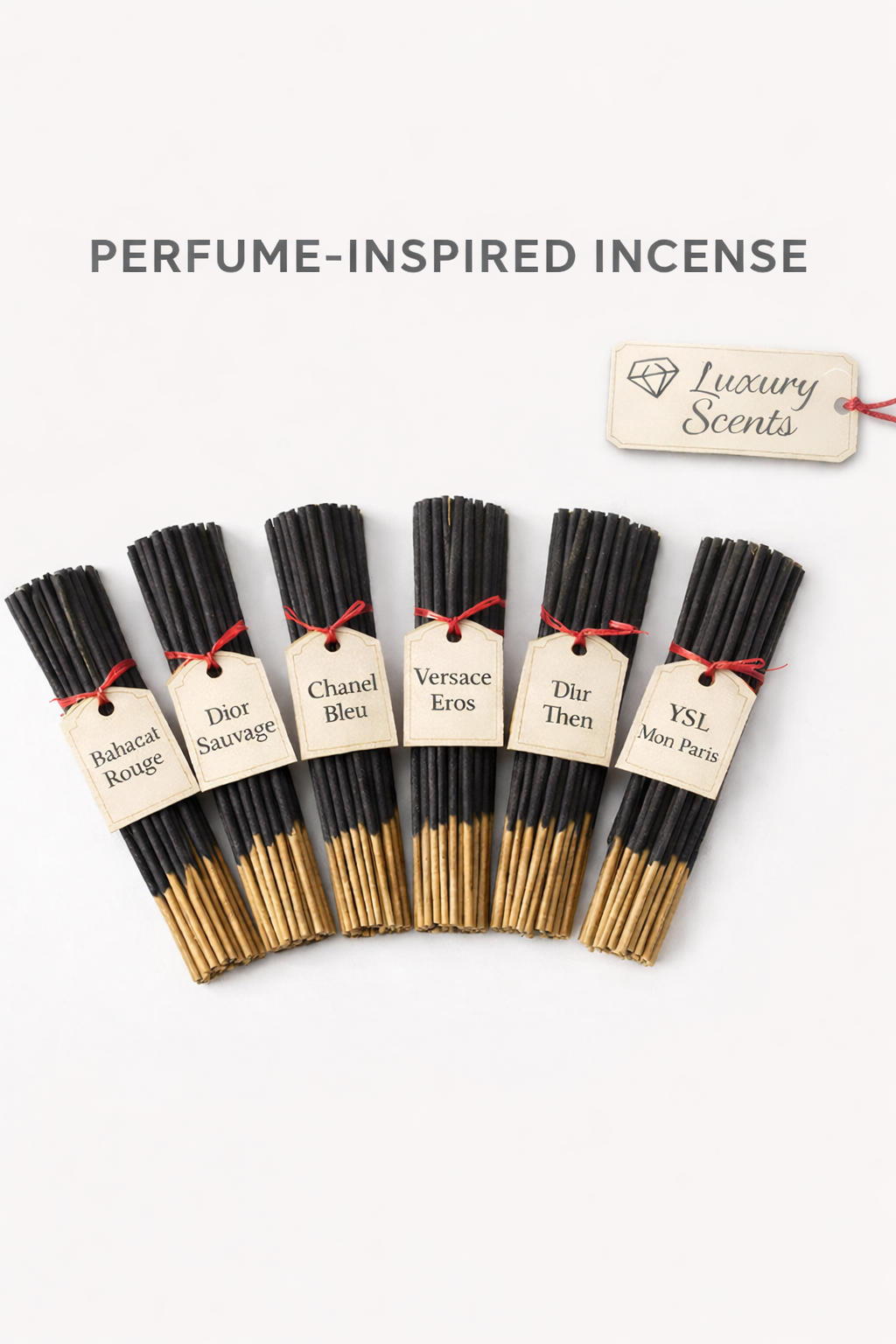 Exclusive Set Of 12 Premium Perfume Incense Bundles (10-Pack)